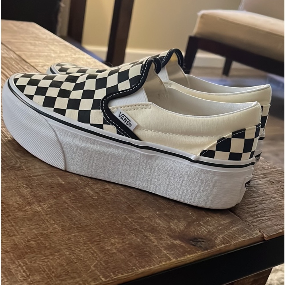 Vans Stack-Form Checkered Slip Ons - image 1
